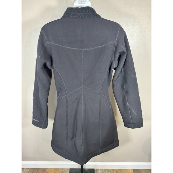 Patagonia Fully Lined Fleece Synchilla Size Small Black Long Jacket - Picture 4 of 7